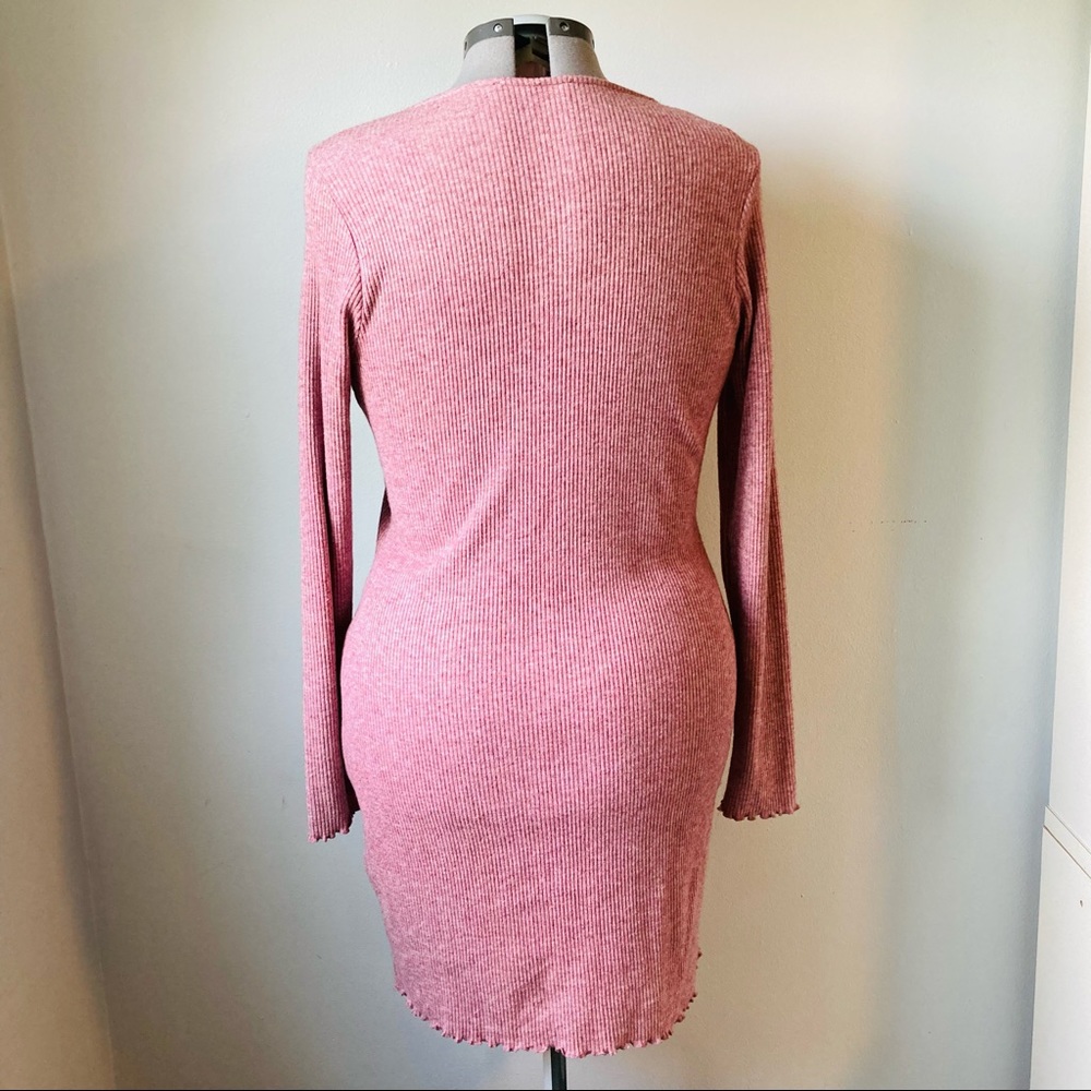 Forever 21 Plus Size Button-Down Dress, Burgundy - Picture 2 of 4